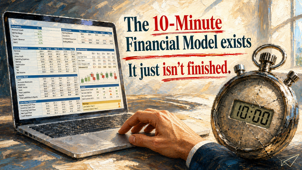 AI can generate financial models in minutes. But how much human work remains before a model is reviewed, validated and ready to support a decision? A closer look at the evidence behind AI productivity claims.